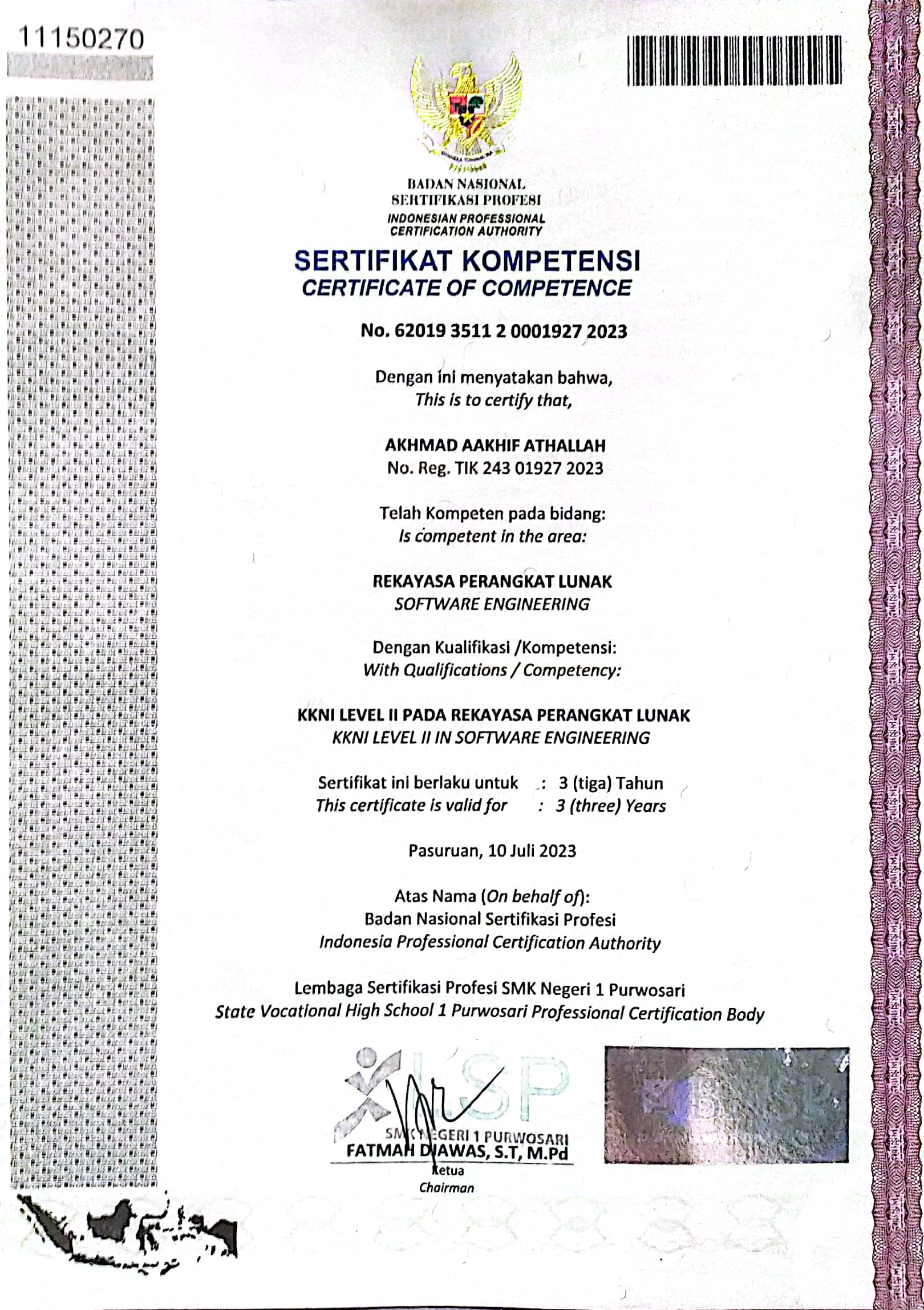 Professional Certification Institute Exam