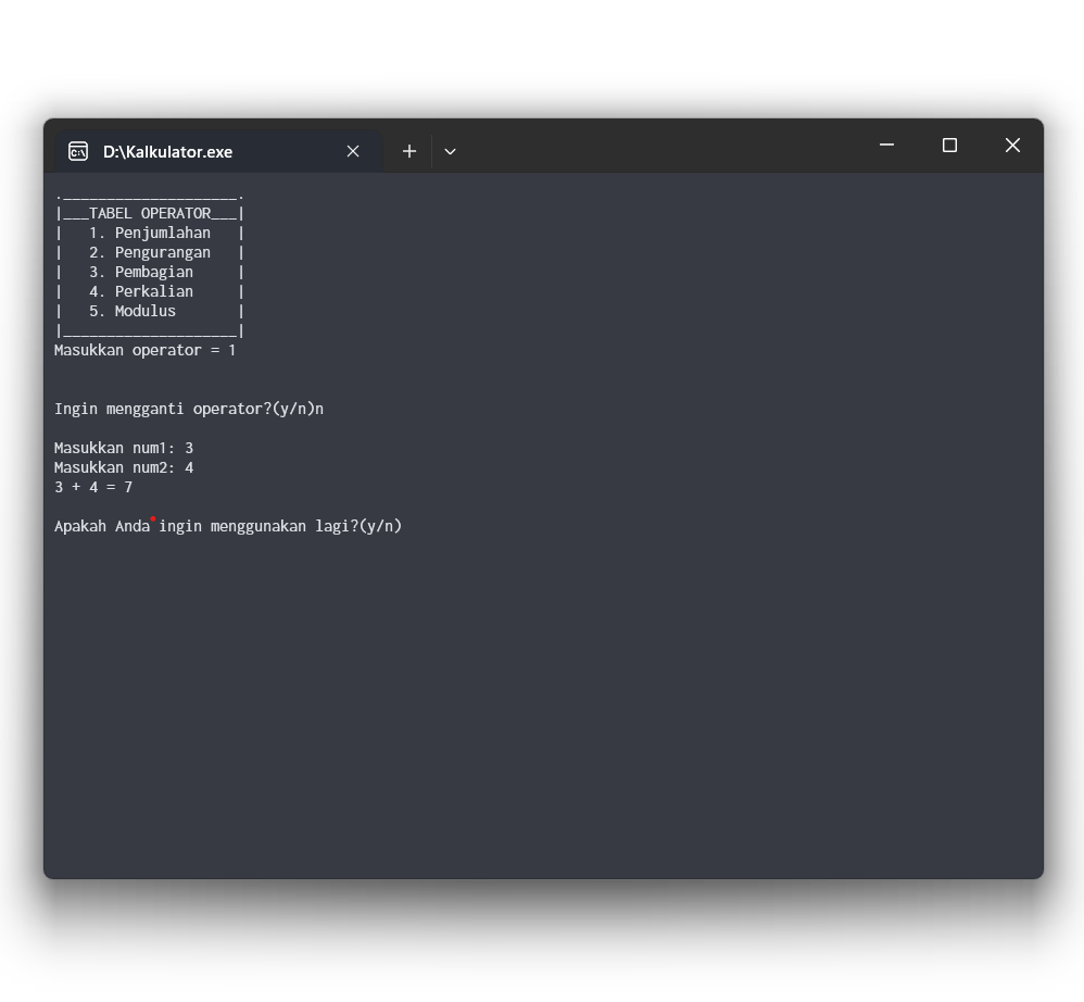 Kalkulator Basic C++